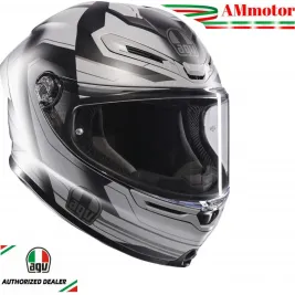 Casco Agv K6 S Slashcut Integrale Per Moto Bianco Nero Blu Lucido Visiera Max Pinlock