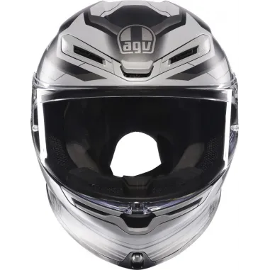 Casco Agv K6 S Slashcut Integrale Per Moto Bianco Nero Blu Lucido Visiera Max Pinlock