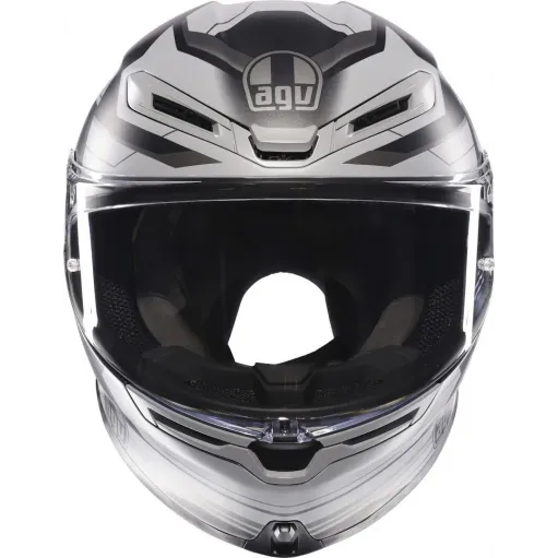 Casco Agv K6 S Slashcut Integrale Per Moto Bianco Nero Blu Lucido Visiera Max Pinlock