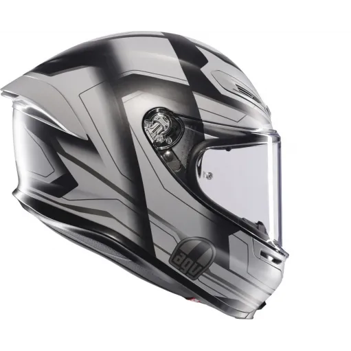 Casco Agv K6 S Slashcut Integrale Per Moto Bianco Nero Blu Lucido Visiera Max Pinlock