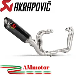 Akrapovic Aprilia Tuono V4 2015 - 2020 Impianto Di Scarico Completo Evolution Line Terminale Carbonio Moto