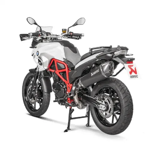 Akrapovic Bmw F 650 Gs Terminale Di Scarico Slip-On Line Titanio Black Moto Omologato