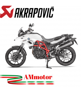 Akrapovic Bmw F 650 Gs Terminale Di Scarico Slip-On Line Titanio Black Moto Omologato
