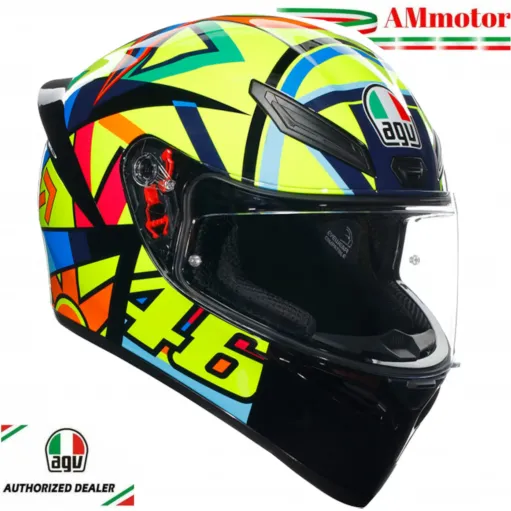 Casco Agv K1 S Soleluna 2017 Integrale Moto Valentino Rossi