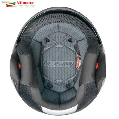 Casco Cgm Moto Scooter DNA APACHE Grafite Arancione Opaco  Doppia Visiera