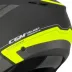 Casco Cgm Moto Scooter Demi Jet Iper City Grafite Giallo Fluo Opaco Doppia Visiera