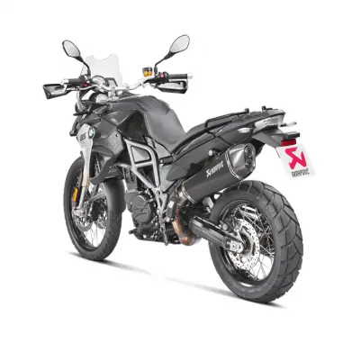 Akrapovic Bmw F 800 Gs Adventure Terminale Di Scarico Slip-On Line Titanio Black Moto Omologato