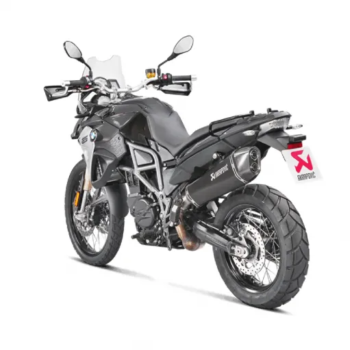 Akrapovic Bmw F 800 Gs Adventure Terminale Di Scarico Slip-On Line Titanio Black Moto Omologato