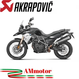 Akrapovic Bmw F 800 Gs Adventure Terminale Di Scarico Slip-On Line Titanio Black Moto Omologato