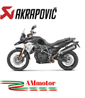 Akrapovic Bmw F 800 Gs Adventure Terminale Di Scarico Slip-On Line Titanio Black Moto Omologato