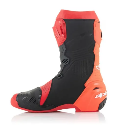 Alpinestars Supertech R Vented Red Fluo Stivale Moto Racing Pista