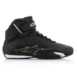 Scarpe Da Moto Sektor Shoe Alpinestars Black White Sportive Uomo 2