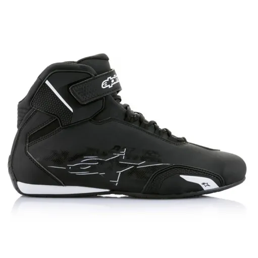 Scarpe Da Moto Sektor Shoe Alpinestars Black White Sportive Uomo