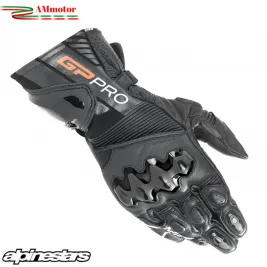 Guanti Moto Alpinestars GP PRO R4 Gloves BLACK Pista Racing Pelle