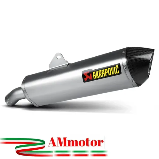Akrapovic Bmw F 800 Gt Terminale Di Scarico Slip-On Line Titanio Moto Omologato