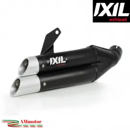 Scarico Suzuki SV 650 2016 - 2024 IXIL Dual Hyperlow Terminale Moto Acciaio Inox Nero