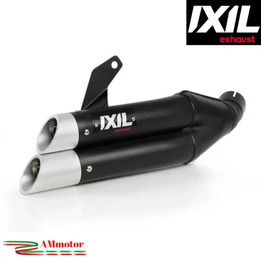 Scarico Suzuki SV 650 2016 - 2024 IXIL Dual Hyperlow Terminale Moto Acciaio Inox Nero