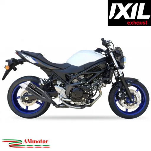 Scarico Suzuki SV 650 2016 - 2024 IXIL Dual Hyperlow Terminale Moto Acciaio Inox Nero