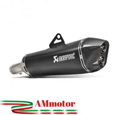 Akrapovic Bmw F 800 Gt Terminale Di Scarico Slip-On Line Titanio Black Moto Omologato