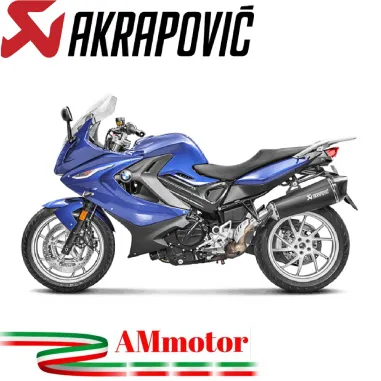 Akrapovic Bmw F 800 Gt Terminale Di Scarico Slip-On Line Titanio Black Moto Omologato