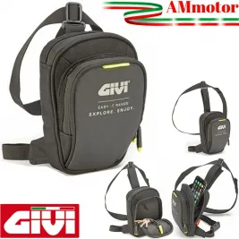 Borsello da Gamba Moto Givi Nero Portacellulare Regolabile Tessuto