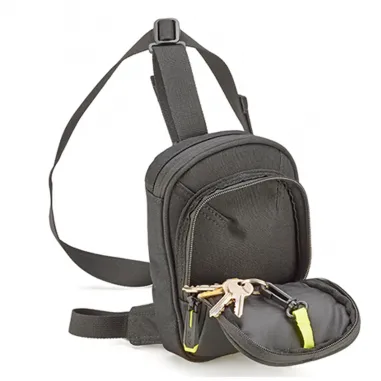 Borsello da Gamba Moto Givi Nero Portacellulare Regolabile Tessuto