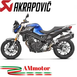 Akrapovic Bmw F 800 R Terminale Di Scarico Slip-On Line Titanio Black Moto Omologato