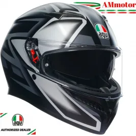 Casco Agv K3 Compound Matt Black Grey Integrale Moto E2206 TG XS