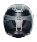 Casco Agv K3 Compound Matt Black Grey Integrale Moto E2206