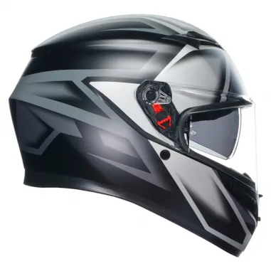 Casco Agv K3 Compound Matt Black Grey Integrale Moto E2206