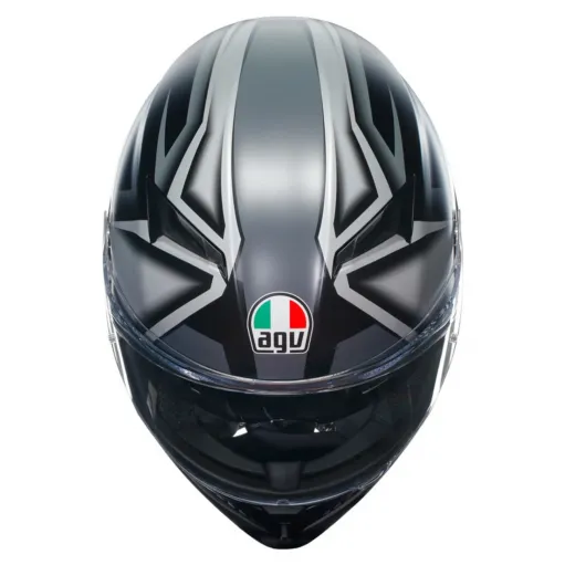 Casco Agv K3 Compound Matt Black Grey Integrale Moto E2206