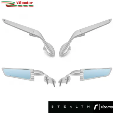 Specchietti Rizoma Stealth Silver Aprilia RS 660 2020 2024 Per Moto Retrovisori