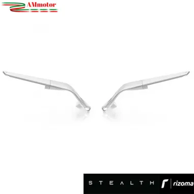 Specchietti Rizoma Stealth Silver Ducati 1199 Panigale 2012 2013 Coppia Per Moto