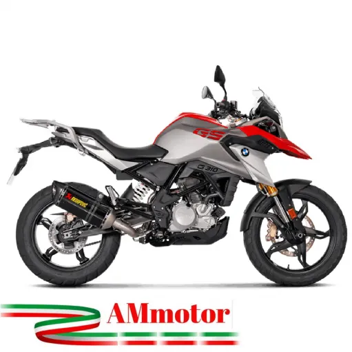 Akrapovic Bmw G 310 Gs Impianto Di Scarico Completo Racing Line Terminale Carbonio Moto