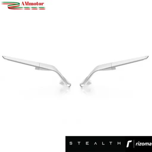 Specchietti Rizoma Stealth Silver Ducati 1199 Panigale 2012 2013 Coppia Per Moto