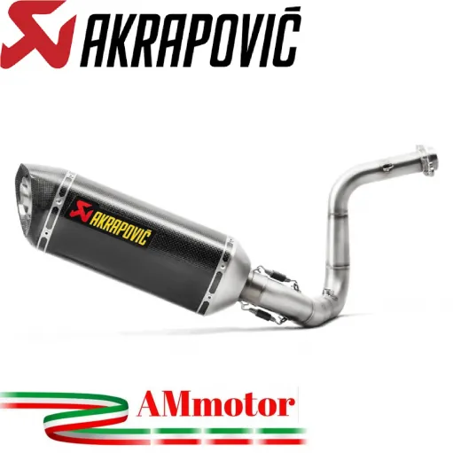 Akrapovic Bmw G 310 Gs Impianto Di Scarico Completo Racing Line Terminale Carbonio Moto
