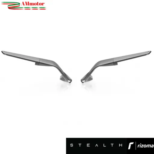 Specchietti Rizoma Stealth Thunder Grey Ducati 1199 Panigale 2012 2013 Per Moto