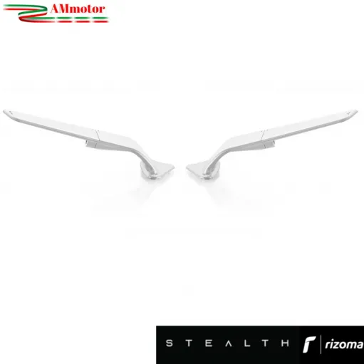 Specchietti Rizoma Stealth Silver Ducati 1199 Panigale 2012 2013 Coppia Per Moto