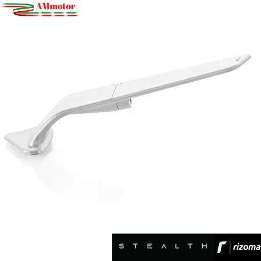 Specchietti Rizoma Stealth Silver Ducati 1199 Panigale 2012 2013 Coppia Per Moto