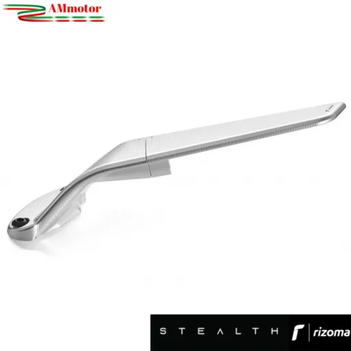 Specchietti Rizoma Stealth Silver Kawasaki Ninja ZX-10R 2021 2022 Coppia Per Moto