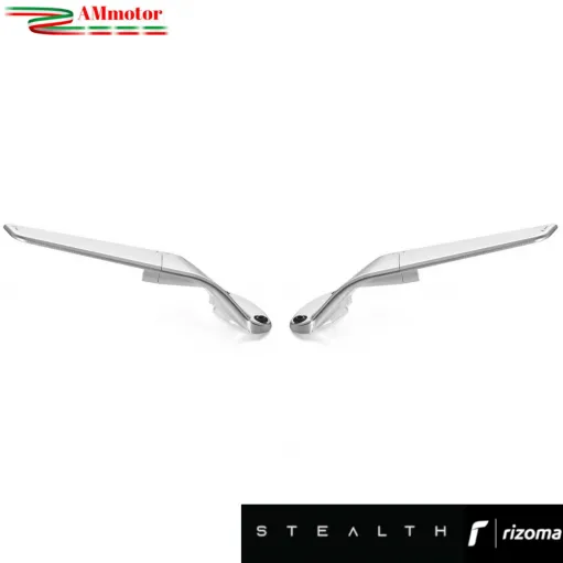 Specchietti Rizoma Stealth Silver Yamaha Yzf R1M 2020 2024 Coppia Retrovisori Moto