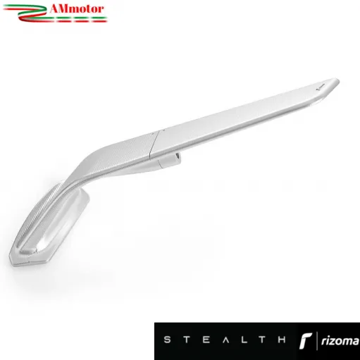 Specchietti Rizoma Stealth Silver Suzuki GSX R 1000 R 2017 2018 Coppia Per Moto