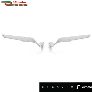 Specchietti Rizoma Stealth Silver Ducati Scrambler 1100 2018 2020 Coppia Per Moto
