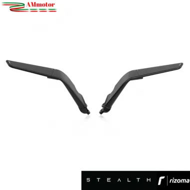 Specchietti Rizoma Stealth Black Yamaha T MAX 530 2017 2019 Coppia Per Moto