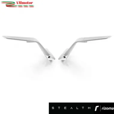 Specchietti Rizoma Stealth Silver Yamaha T MAX 560 Tech Max 2020 2024 Coppia Per Moto