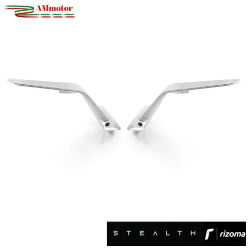 Specchietti Rizoma Stealth Silver Yamaha T MAX 560 Tech Max 2020 2024 Coppia Per Moto