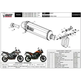 Mivv Ktm 1290 Adventure 2015 2020 Terminale Di Scarico Moto Marmitta Speed Edge Inox 2