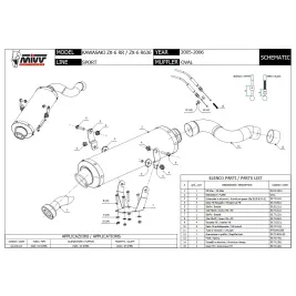 Mivv Kawasaki ZX 6 R 2007 2008 Terminale Di Scarico Per Moto Marmitta Oval Inox 2