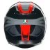 Casco AGV K3 Compound Black Red Moto Integrale Pinlock E2206