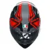 Casco AGV K3 Compound Black Red Moto Integrale Pinlock E2206
